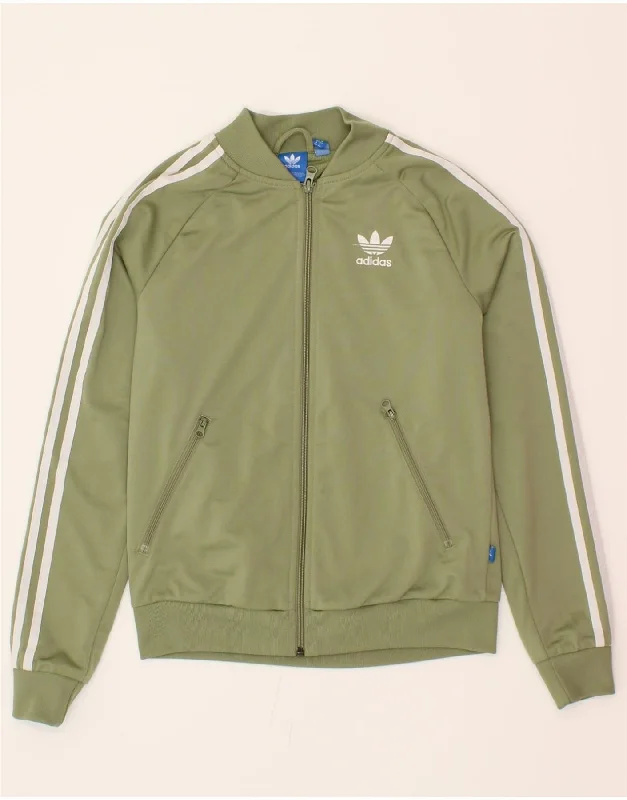 ADIDAS Womens Graphic Tracksuit Top Jacket UK 8 Small Green Polyester Snapped Jacket Toggled Jacket Drawstring Jacket ADIDAS Womens Graphic Tracksuit Top Jacket UK 8 Small Green Polyester Snapped Jacket Toggled Jacket Drawstring Jacket