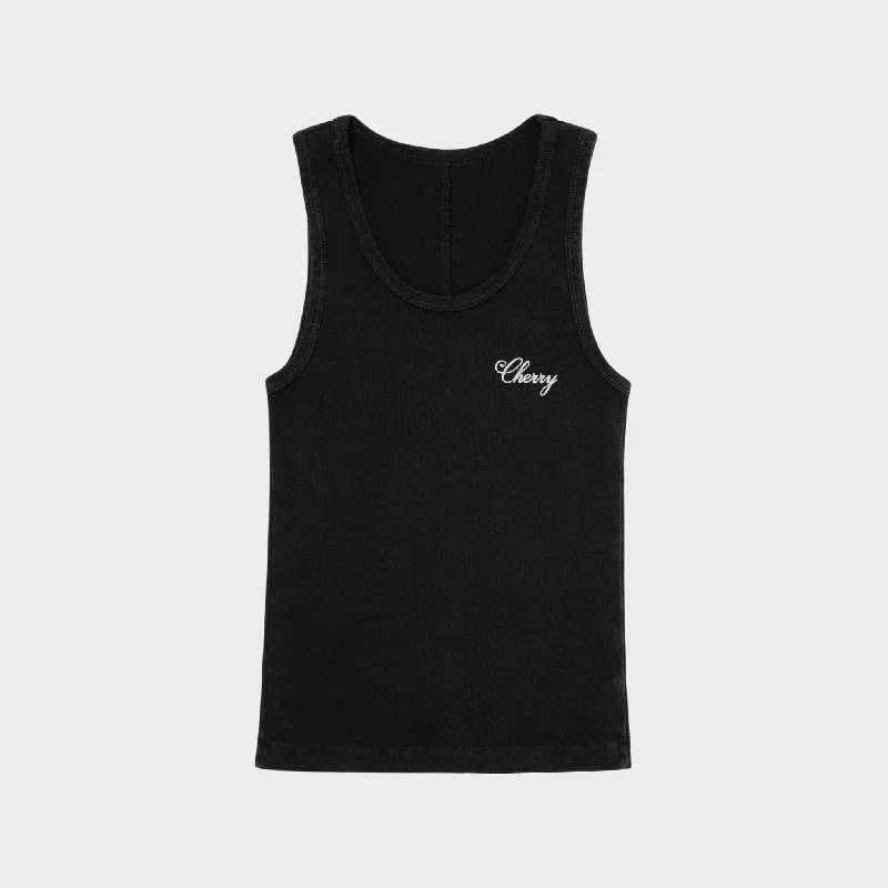 American Classic Tank Top (Vintage Black) ribbed tank top