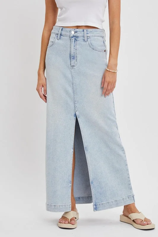 Jenna Denim Skirt cashmere skirt soft