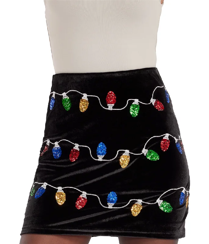 Sequin Tangle Wrangler Skirt chiffon skirt airy