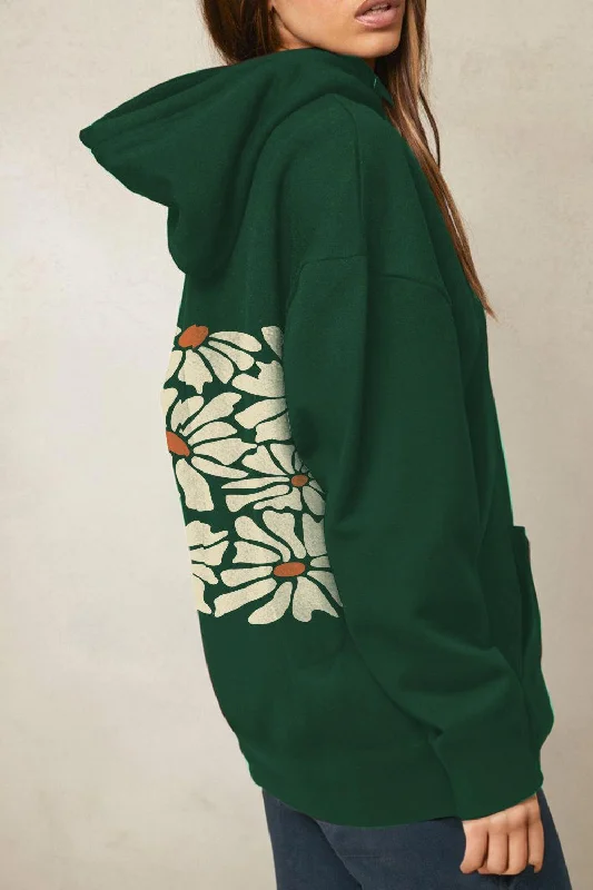 Simply Love Full Size Dropped Shoulder Floral Graphic Hoodie Hoodie with Set-In Sleeves Structured Classic Simply Love Full Size Dropped Shoulder Floral Graphic Hoodie Hoodie with Set-In Sleeves Structured Classic