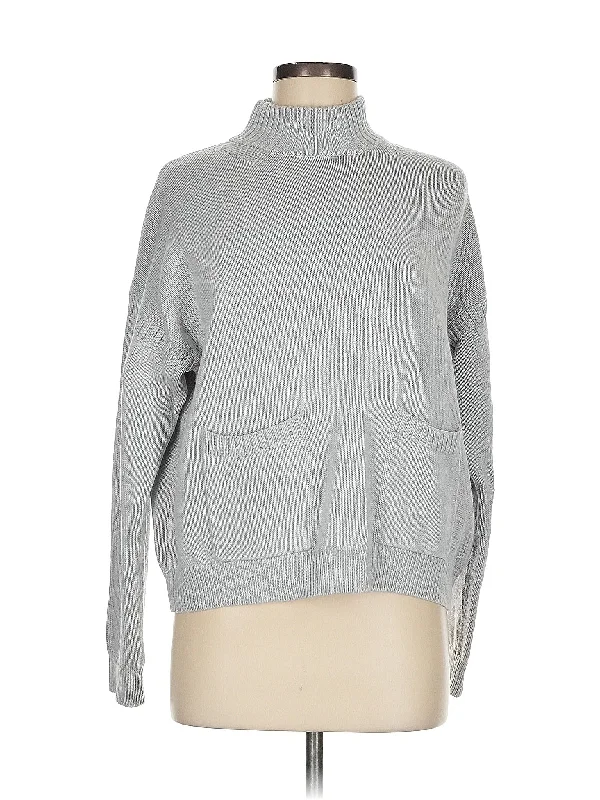 Turtleneck Sweater Silk Blend Satin Velvet