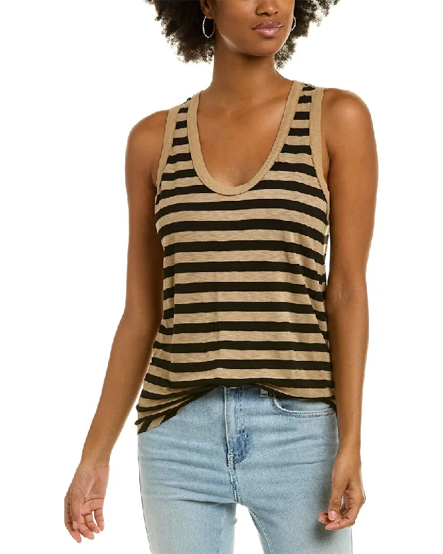Michael Stars Tobi Striped Tank open back tank