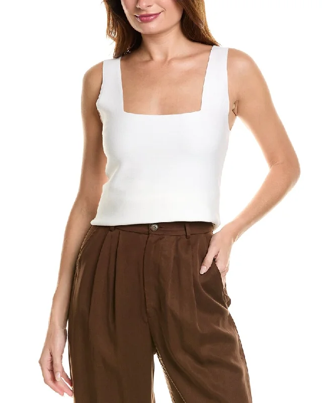 Elie Tahari Square Neck Tank yoga tank top