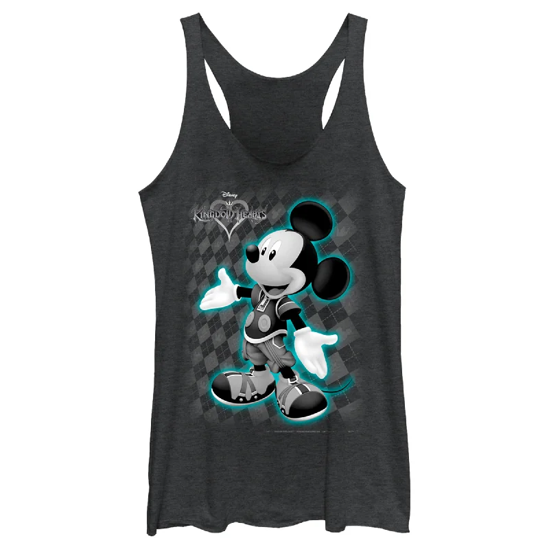 Women's Kingdom Hearts 1 King Mickey Racerback Tank Top lightweight tank top