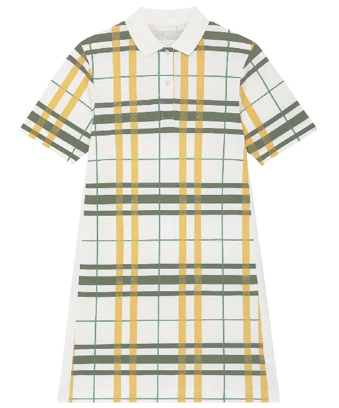 Check Jojoba - Stella Paiger AOP women's piqué polo dress (STDW164) Tunics Floral girly Check Jojoba - Stella Paiger AOP women's piqué polo dress (STDW164) Tunics Floral girly