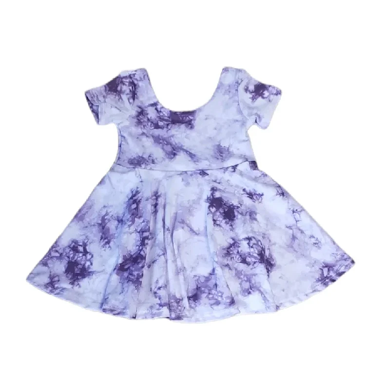 Purple Tie Dye Twirl Dress 12M & Size 7 Tunics Sophisticated sleek