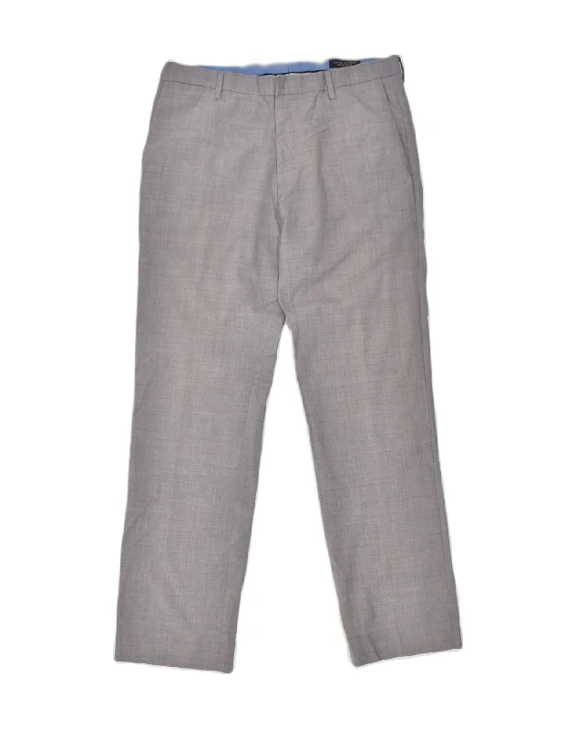 BANANA REPUBLIC Womens Slim Fit Casual Trousers W34 L34 Grey Wool Trousers Favorite Customer
