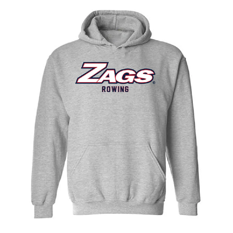 Gonzaga - NCAA Women's Rowing : Avery Day - Classic Shersey Hooded Sweatshirt Hoodie with Raw Hem Edgy Unfinished