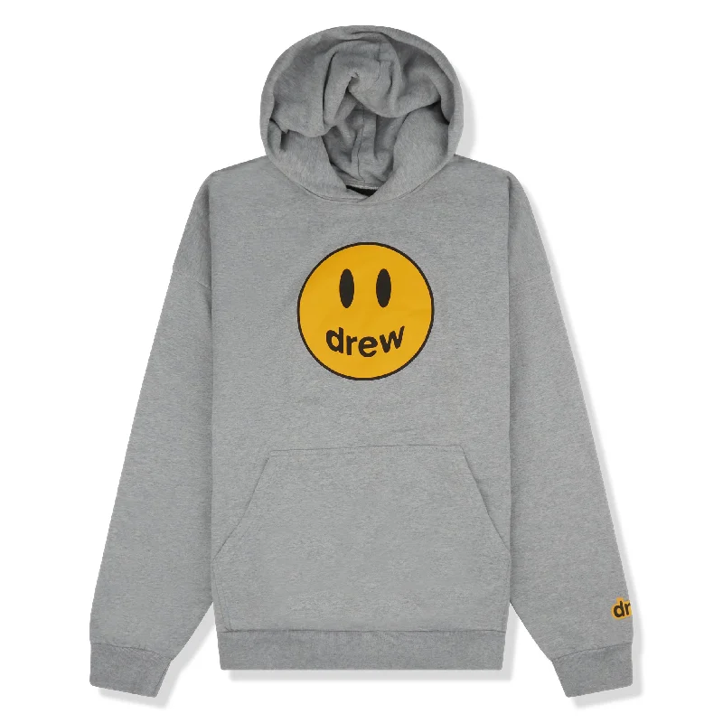 Drew House Mascot Hoodie Heather Grey Hoodie with Lace Feminine Delicate