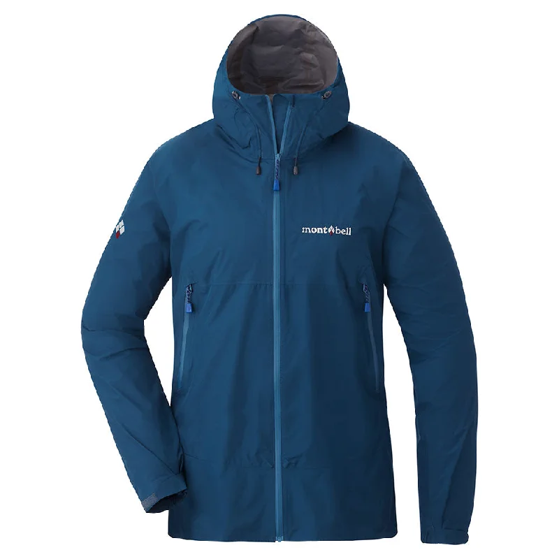 Montbell Women's Jacket Rain Trekker Sailor Blue - WINDSTOPPER® GORE‑TEX LABS Denim Jacket Leather Jacket Suede Jacket