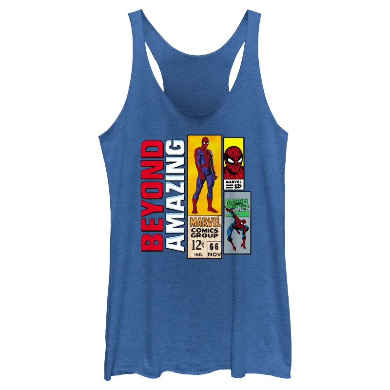 Women's Spider-Man: Beyond Amazing Retro Tickets Racerback Tank Top vintage tank top