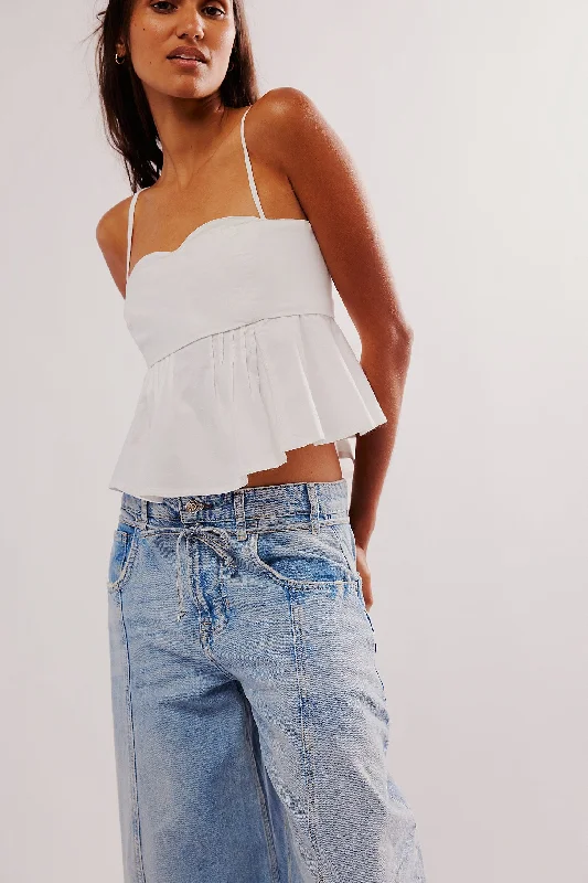 One True Love Tank - Optic White slim fit tank