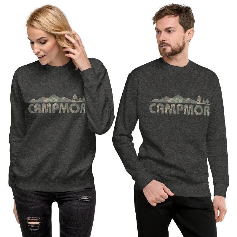 Campmor Camo Logo Sweatshirt Hoodie with Illustration Artistic Creative