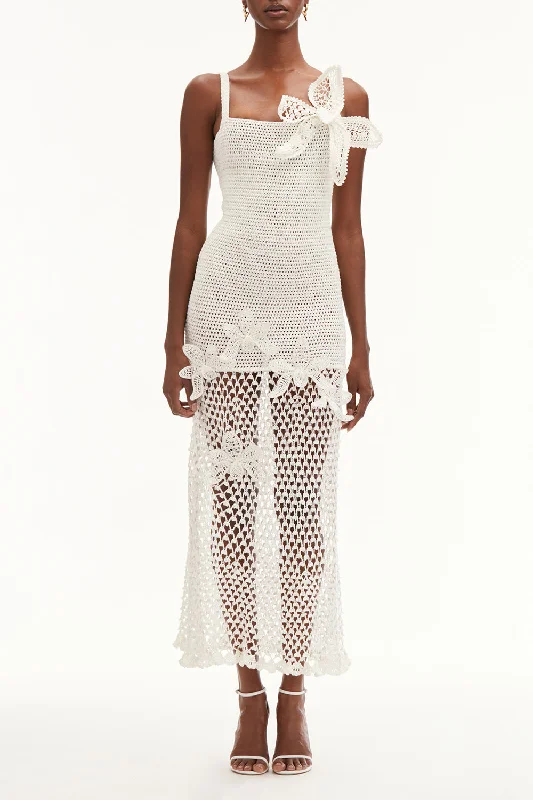 Halter Orchid Embroidered Dress Tunics Travel practical
