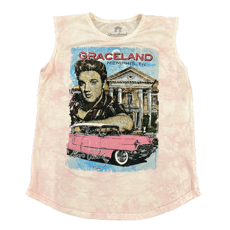 Graceland Elvis Pink Car Women's Tank breathable tank top