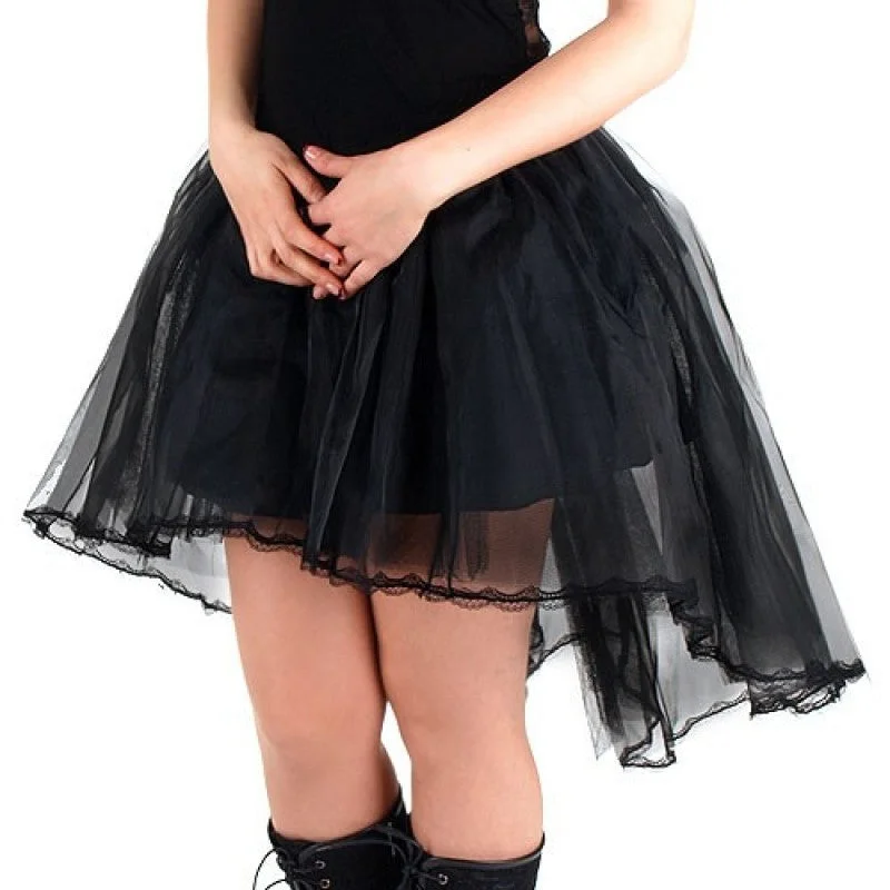 Asymmetry Burlesque Skirt midi skirt versatile