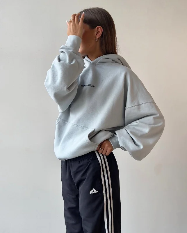 Mr Winston Puff Hoodie 'Soft Grey' Hoodie Crop Top Short Trendy
