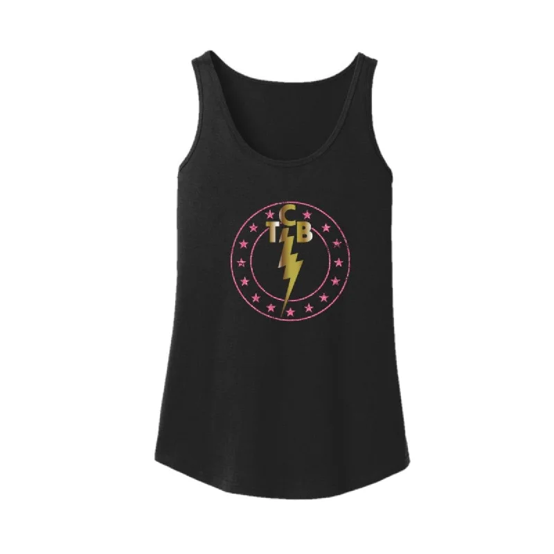 TCB Circle Women's Tank rhinestone tank top