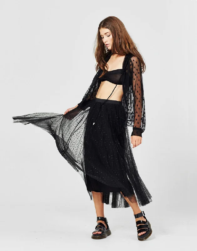 Glitter And Twisted Skirt lace skirt romantic