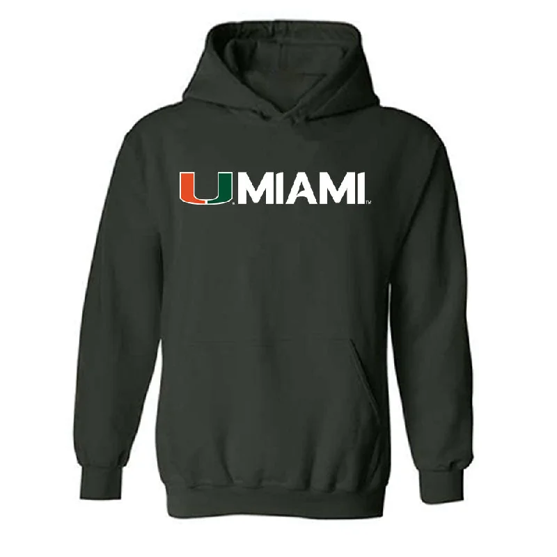 Miami - NCAA Women's Rowing : Anderson Blalock - Classic Shersey Hooded Sweatshirt Hoodie with Slim Fit Tailored Modern