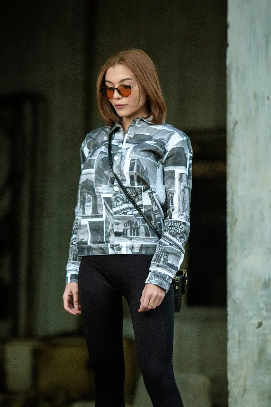 Light Twill Jacket Lace Jacket Ribbed Jacket Sequined Jacket