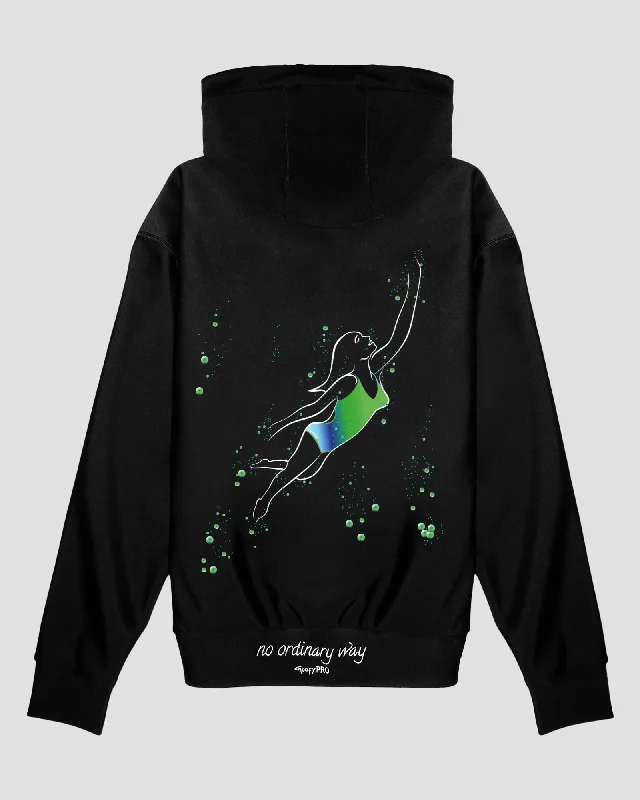 GoofyPRO Women's Cayton XTR Midweight Hoodie - Aquaserene Hoodie with Hem Embroidery Detailed Premium GoofyPRO Women's Cayton XTR Midweight Hoodie - Aquaserene Hoodie with Hem Embroidery Detailed Premium