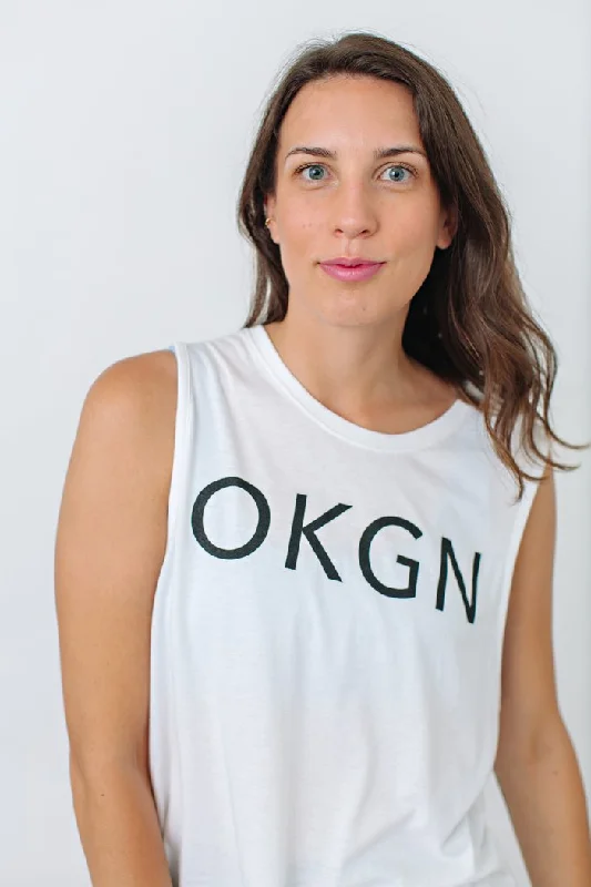 Top - Okanagan Lifestyle 'Go With The Flow' Tank turquoise tank top