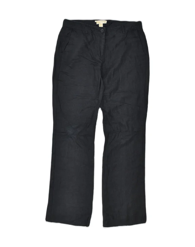 MICHAEL KORS Womens Straight Chino Trousers US 8 Medium W31 L32 Black Trousers Winter Warm
