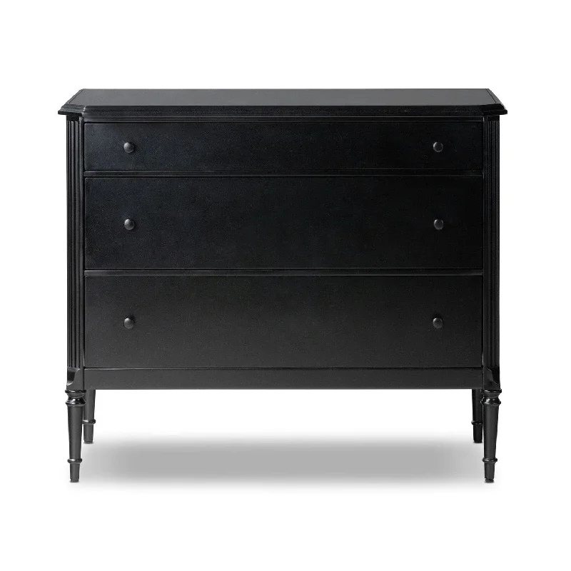 Montgomery 3 Drawer Dresser - Black Tunics New arrival