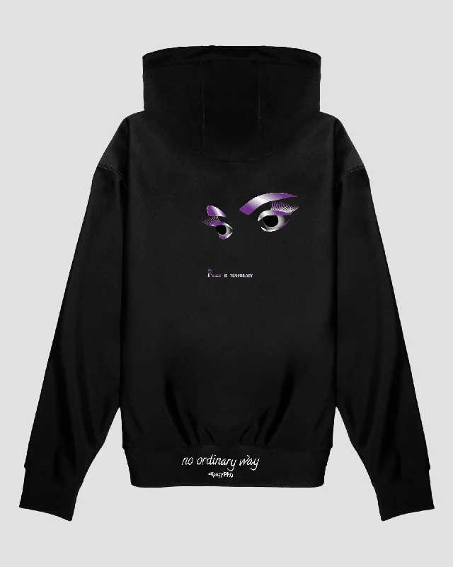 GoofyPRO Women's Cayton XTR Midweight Hoodie - Fear Is Temporary - Limited Edition Hoodie with Hem Elastic Stretchable Comfortable GoofyPRO Women's Cayton XTR Midweight Hoodie - Fear Is Temporary - Limited Edition Hoodie with Hem Elastic Stretchable Comfortable