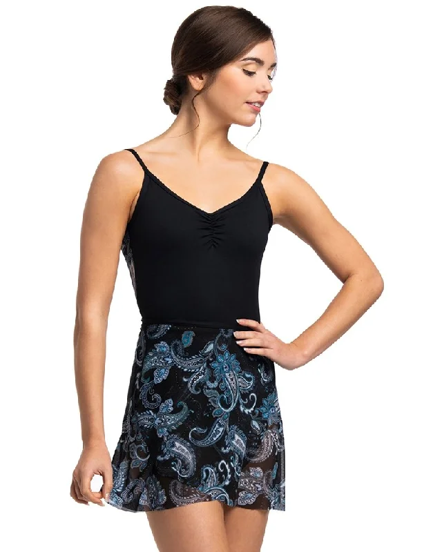 Paisley Wrap Skirt by AinslieWear linen skirt breathable