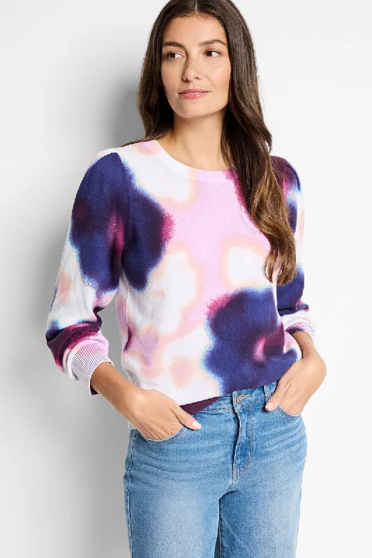 NIC+ZOE Blossom Blur Sweater Lightweight Heavyweight Midweight