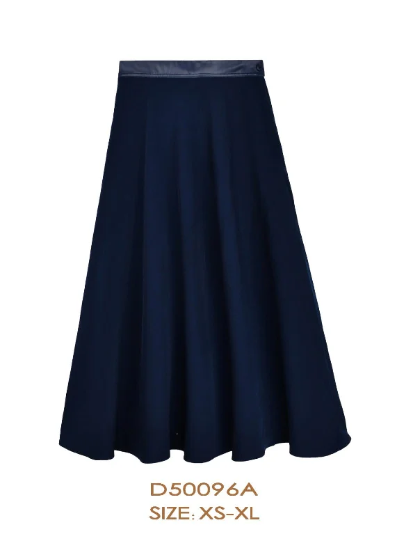 D50096A-SKIRT-Navy lace skirt romantic