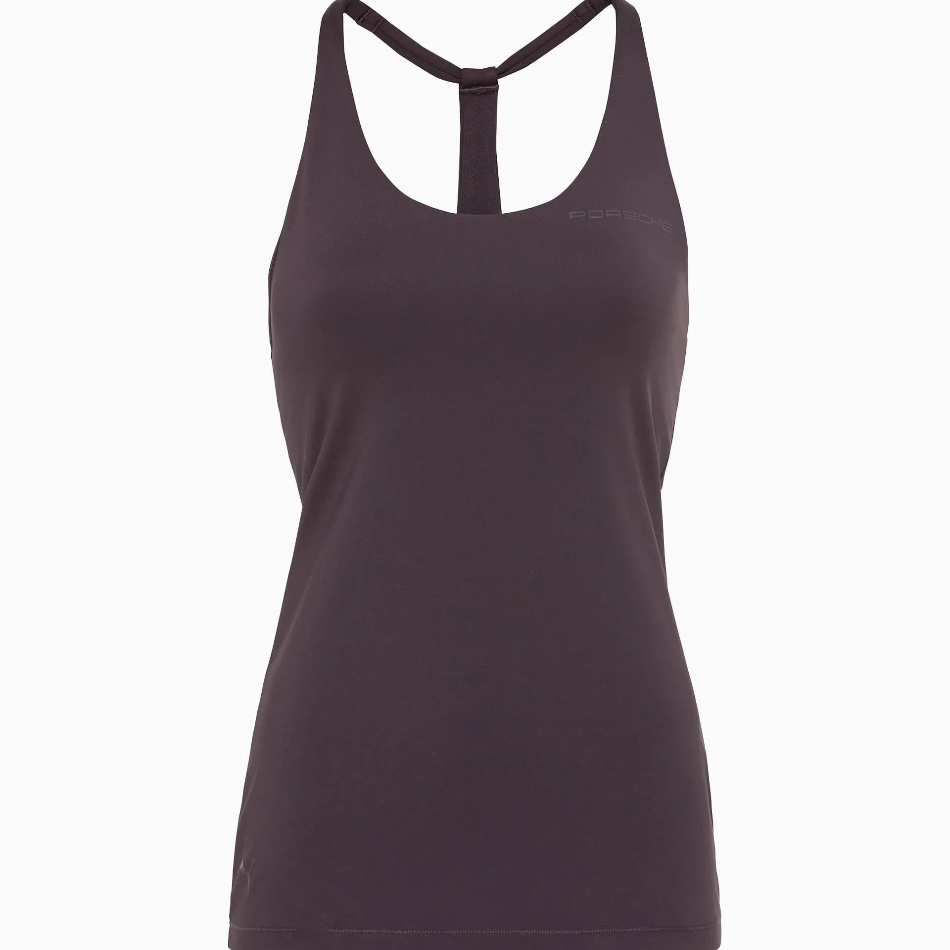 Porsche Women's 2-in-1 Tank Top (Blackberry) - Yoga Capsule striped tank top