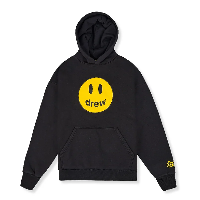 Drew House Mascot Hoodie Black Hoodie with Contrast Stitching Detailed Premium