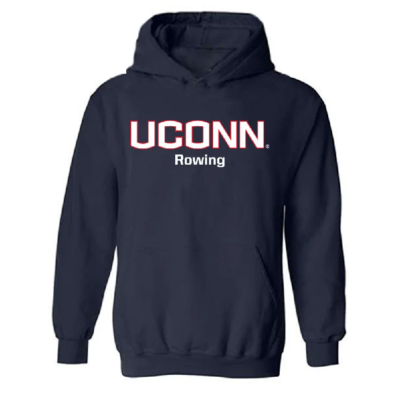 UConn - NCAA Women's Rowing : Jordyn Chezem - Classic Shersey Hooded Sweatshirt Hoodie with Hem Embroidery Detailed Premium