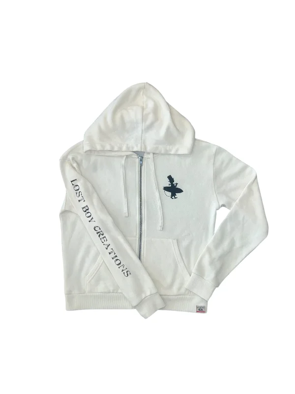 Ladies Zip Up Hoodie Hoodie with Sequins Glamorous Eye-catching