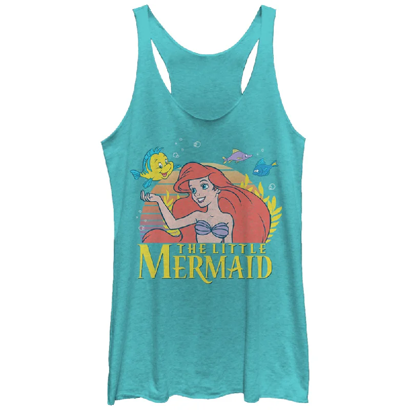 Women's The Little Mermaid Ariel Classic Racerback Tank Top lace back tank