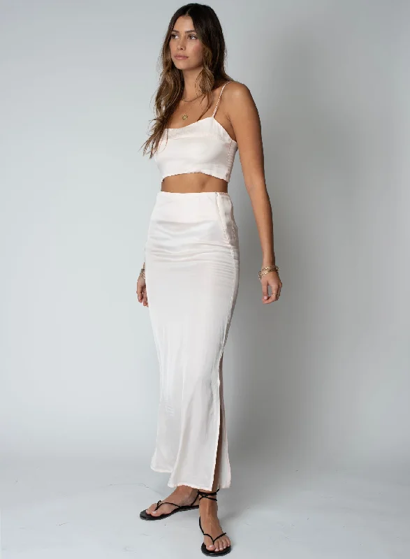 Powder Dani Maxi Skirt lace skirt delicate