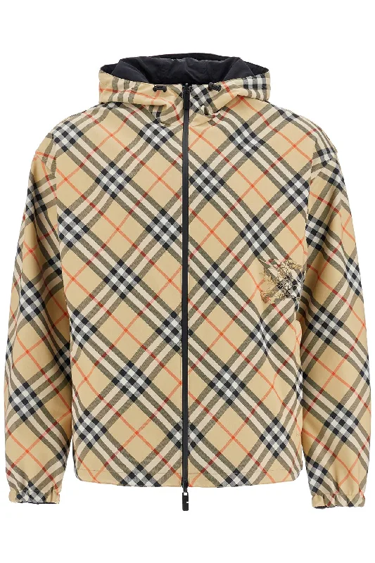 Reversible Trafford Check Jacket Welt Pockets Slit Pockets Flap Pockets