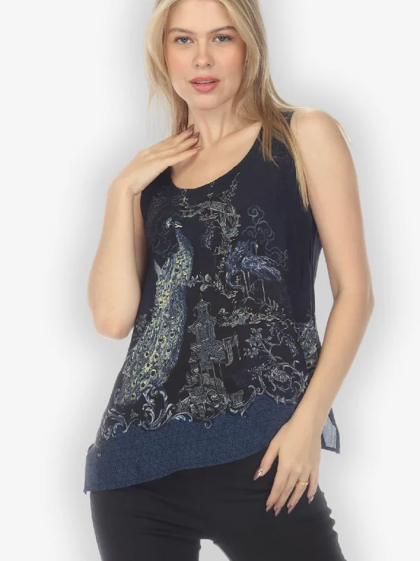 Chinoiserie Japan Tank Top halter tank top