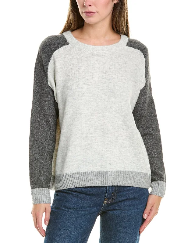 Vince Camuto Colorblock Sweater Fitted Loose Oversized