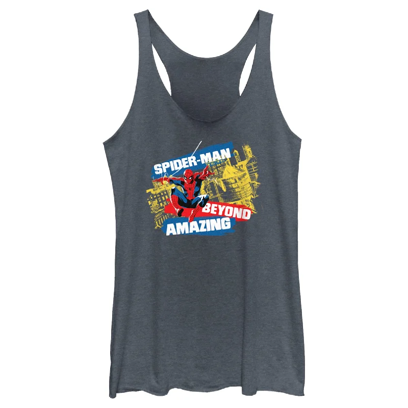 Women's Spider-Man: Beyond Amazing Web Slinging Racerback Tank Top essential tank top