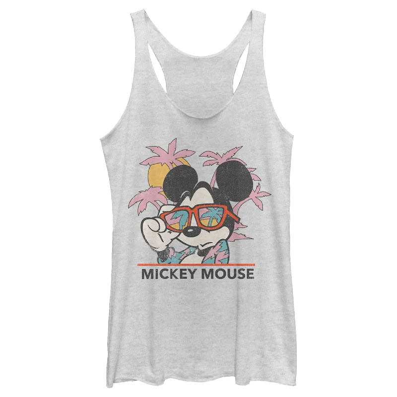 Women's Mickey & Friends Beach Ready Mickey Mouse Racerback Tank Top fitness tank top