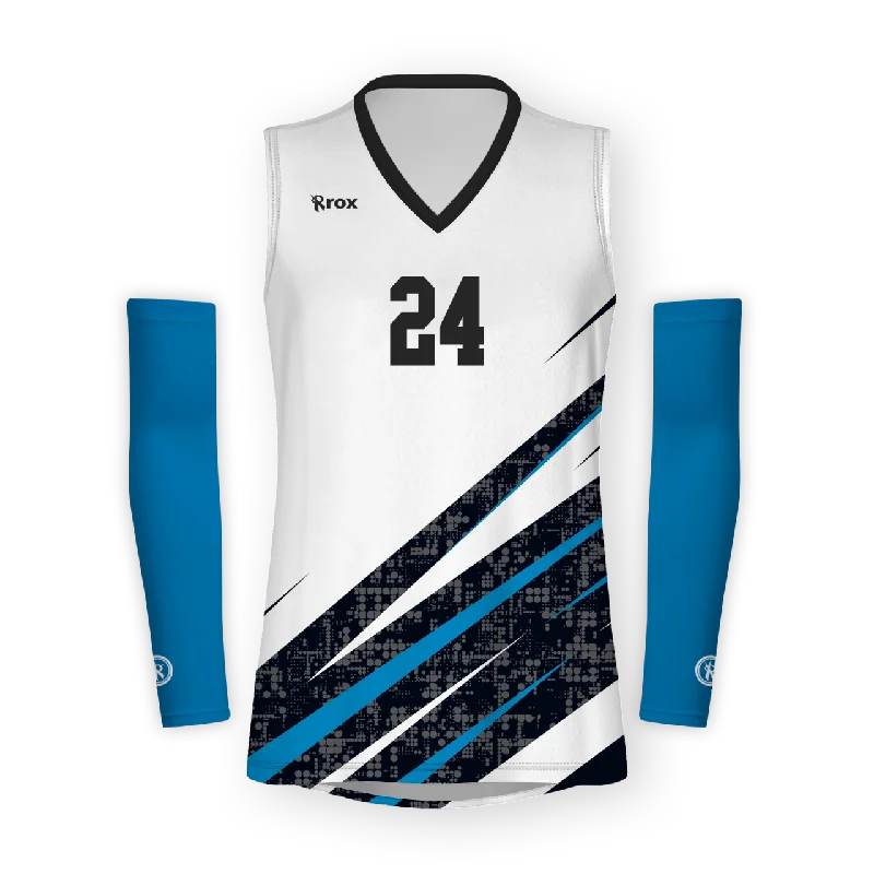 Victory Women's Sleeveless with Sleeves Sublimated Volleyball Jersey Recycled Jersey Tee