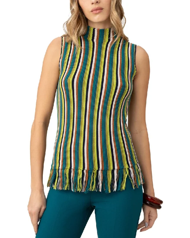 Trina Turk Waverly Fringe Tank stretchy tank top