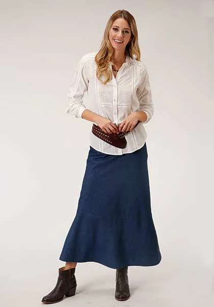 Women's Roper Denim Skirt #03-060-0594-7074 wool skirt thick