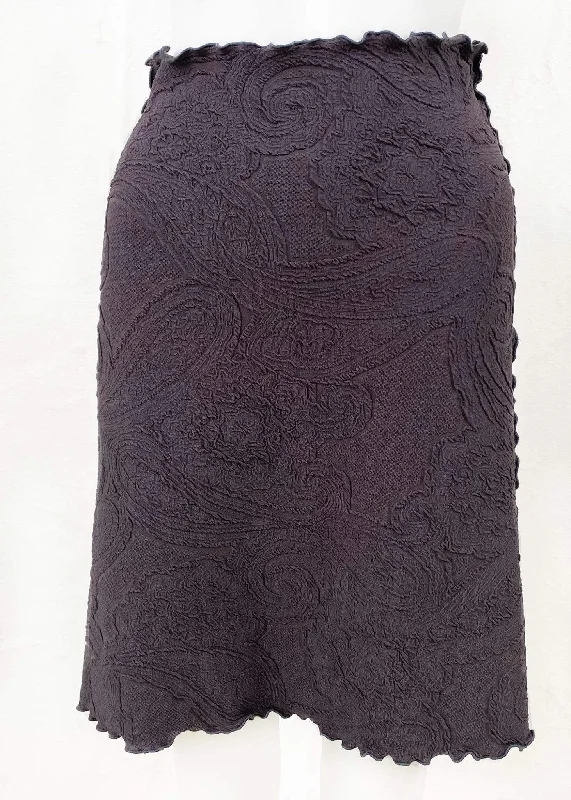 Pavement Clipe Jacquard Knit Bias Skirt high slit skirt