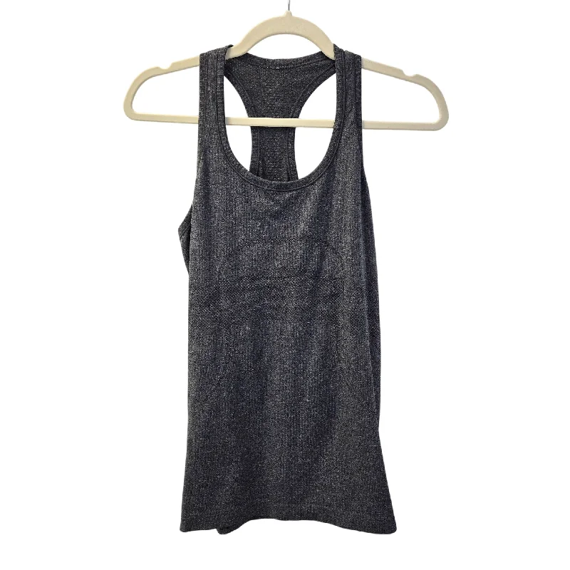 Lululemon Swiftly Tech Racerback Run Tank in Heathered Gray Size 8 metallic tank top Lululemon Swiftly Tech Racerback Run Tank in Heathered Gray Size 8 metallic tank top